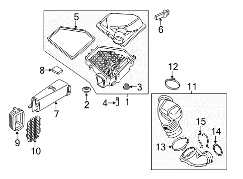 2021 BMW M240i Air Intake Diagram