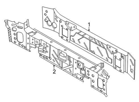 2022 BMW X6 M Rear Body Diagram