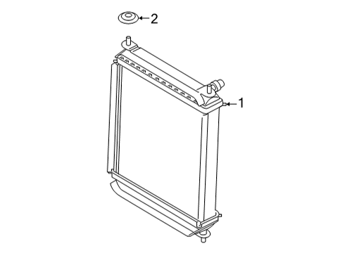 2022 BMW X6 M Radiator & Components Diagram 10