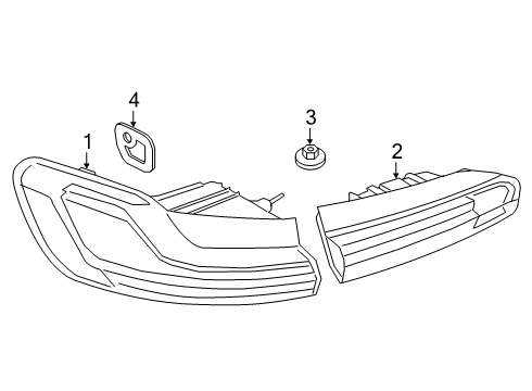 2023 BMW X4 Combination Lamps Diagram