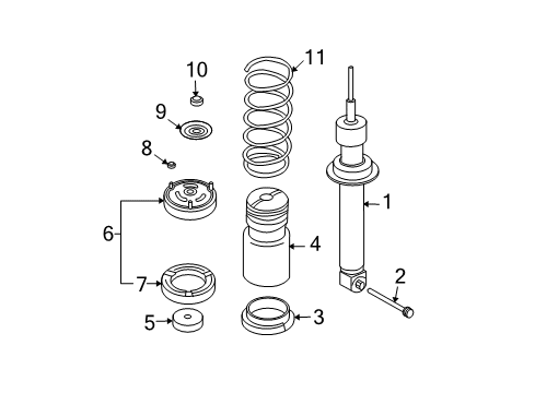 Coil Spring, Rear Diagram for 33536761218