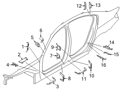 2021 BMW 530e Uniside Diagram 1