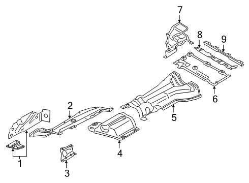 2022 BMW X4 Heat Shields Diagram 2