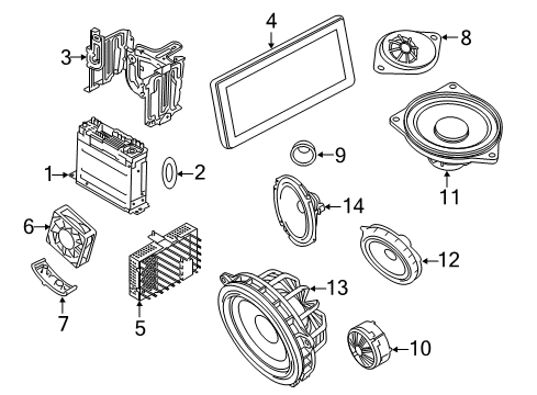 2021 BMW i3 Sound System Diagram