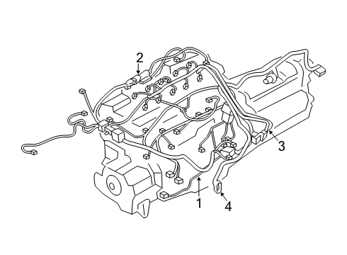 2024 BMW X7 ENGINE WIRING HARNESS/TRANSM Diagram for 12535A2A794