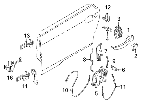 2021 BMW i3 Front Door Diagram 2