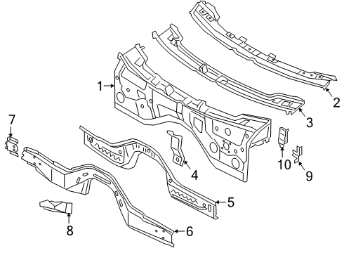 2021 BMW X7 Cowl Diagram