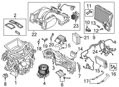 2022 BMW X5 M CONTROL UNIT AIR CONDITIONIN Diagram for 64115A226C6