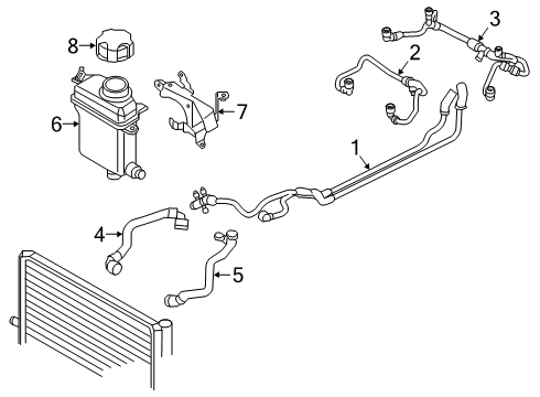 2021 BMW M760i xDrive Hoses & Pipes Diagram 1