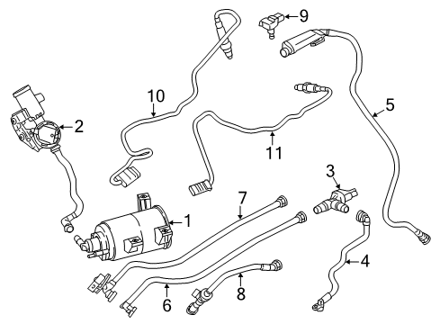 2022 BMW 530i Powertrain Control Diagram 2