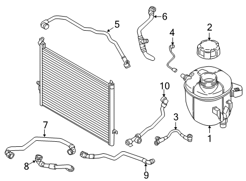 2021 BMW 530e Hoses & Pipes Diagram 3