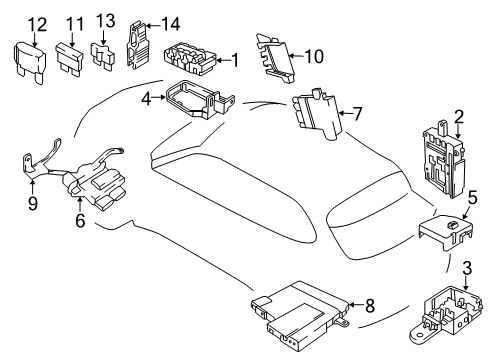 2016 BMW X5 FUSE Diagram for 61139826751