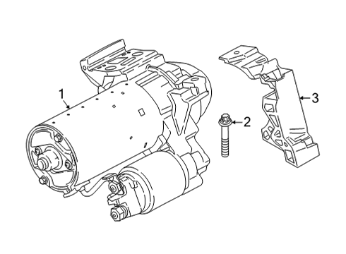 2021 BMW X3 M Starter Diagram 1