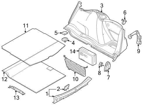 2023 BMW M240i LOADING SILL COVER Diagram for 51479484203