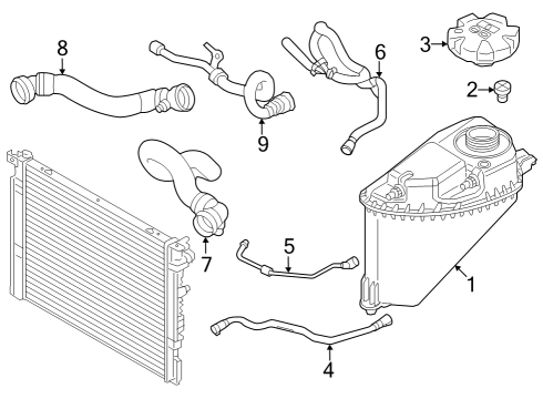 2023 BMW X7 Hoses, Lines & Pipes Diagram 1