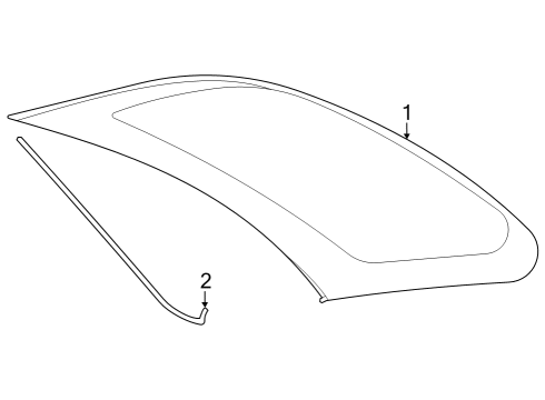 2022 BMW i4 Glass - Lift Gate Diagram