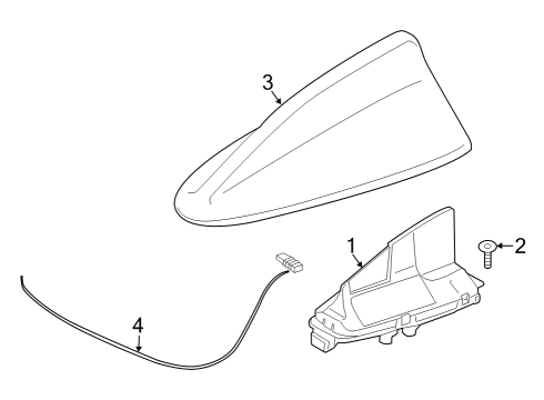 2022 BMW iX Antenna & Radio Diagram 2