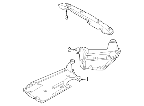 2022 BMW M440i xDrive Gran Coupe Under Cover & Splash Shields Diagram