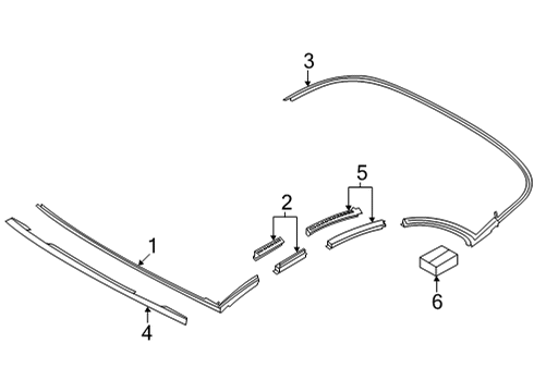 2023 BMW M440i Frame & Components - Convertible Top Diagram 5