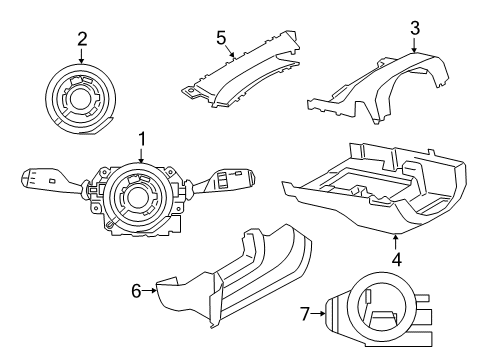 2022 BMW Z4 Switches Diagram 2