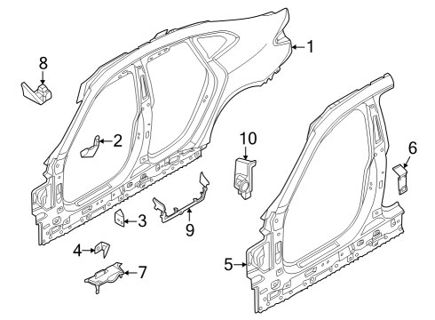 2024 BMW M440i xDrive Gran Coupe Uniside Diagram 2