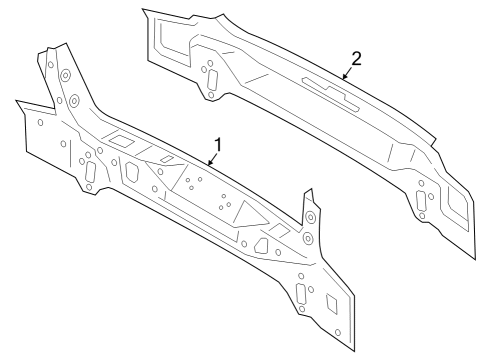 2024 BMW M440i Gran Coupe Rear Body Diagram