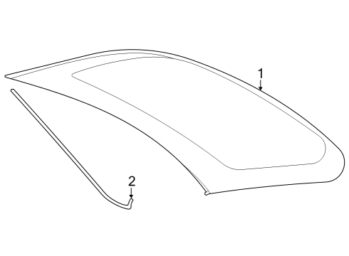 2024 BMW M440i xDrive Gran Coupe Glass - Lift Gate Diagram