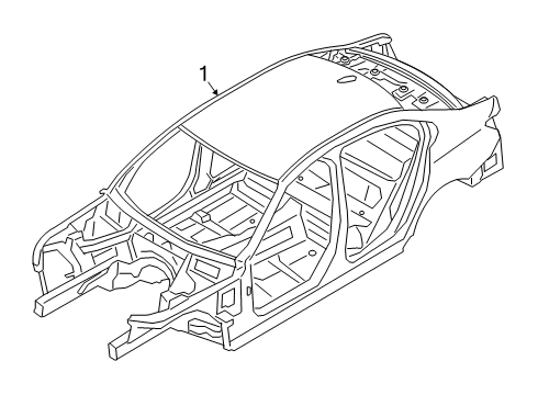 2021 BMW 330e xDrive Body Shell Diagram