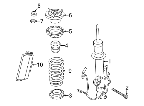 Rear Coil Spring Diagram for 33536786657