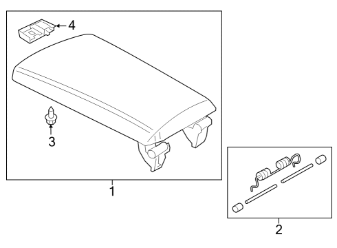 2024 BMW i4 Armrest Diagram