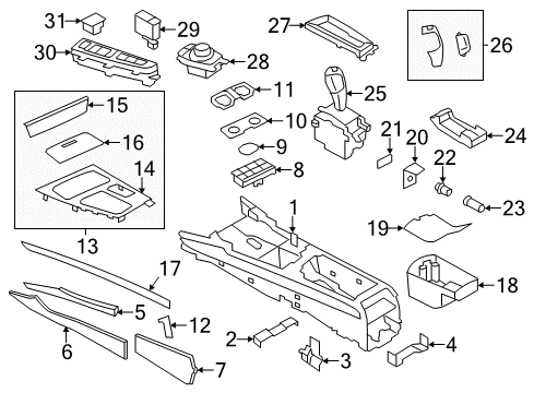 2010 BMW 760Li TRUNK LID LOCK SWITCH Diagram for 61315A64C24