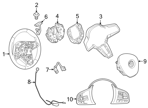 2024 BMW X1 CONNECTING LINE, STEERING WH Diagram for 32305A4EE27