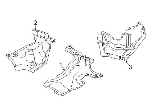 2021 BMW M850i xDrive Splash Shields Diagram 2