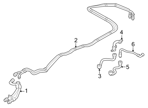 2023 BMW i4 Hoses, Lines & Pipes Diagram 1