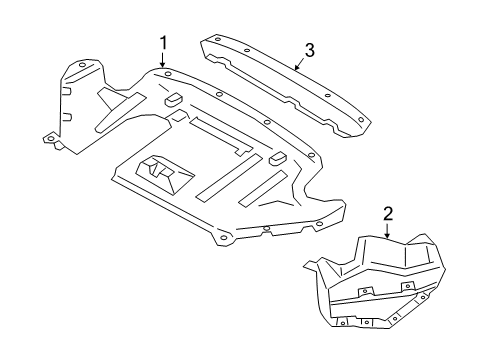 UNDERBODY PANELLING, REAR LE Diagram for 51759477342