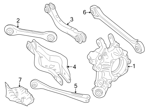 2024 BMW M440i Gran Coupe Rear Suspension Diagram