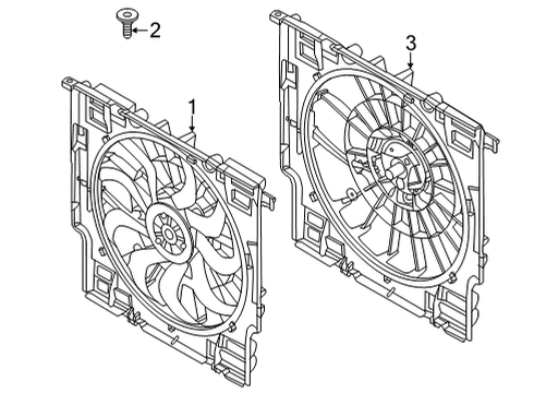 2023 BMW M240i Cooling System, Radiator, Water Pump, Cooling Fan Diagram 1