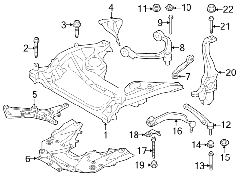 2024 BMW 740i HEAT RESISTANT PLATE Diagram for 31148832862