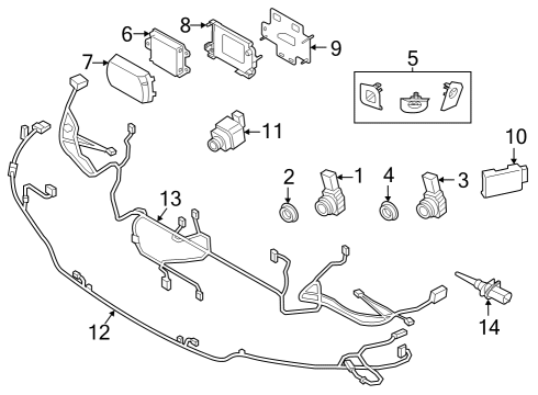 2022 BMW i4 Parking Aid Diagram 3