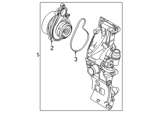 2022 BMW X1 Water Pump Diagram