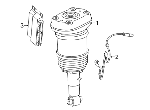 2024 BMW X6 M Struts & Components - Rear Diagram 2