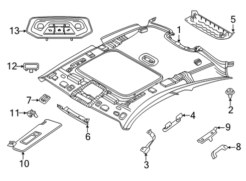 2021 BMW M4 Bulbs Diagram 1