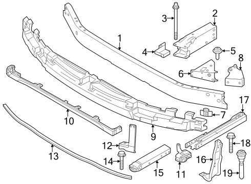 2024 BMW X1 CHEESE HEAD SCREW Diagram for 07148836238