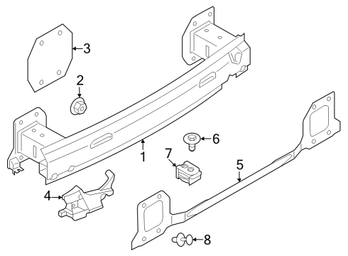 2024 BMW iX Bumper & Components - Rear Diagram 4