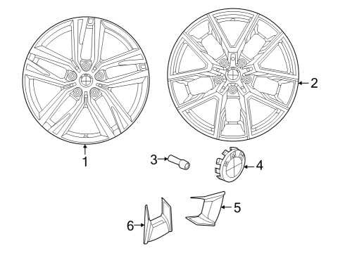 2024 BMW M440i Gran Coupe Wheels Diagram 1