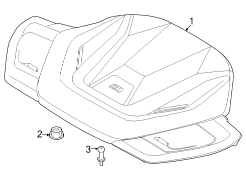 2024 BMW i7 Engine Appearance Cover Diagram