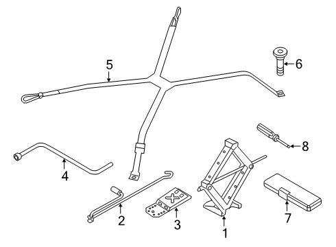 2023 BMW X4 Jack & Components Diagram