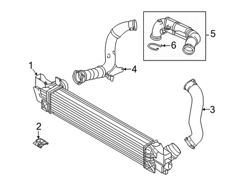 2022 BMW 228i Gran Coupe Intercooler Diagram