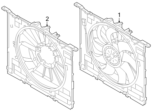 2024 BMW 760i xDrive Cooling Fan Diagram