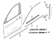 Diagram for 2024 BMW X1 Door Moldings - 51339451551